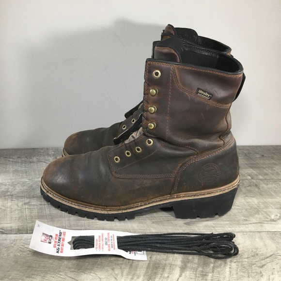 Irish Setter 83829 Mesabi Logger Lineman Waterproof Leather Work Men’s Boots 14 - Picture 7 of 11